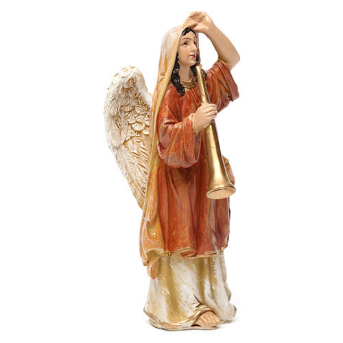 Musizierende Engel für 13 cm Krippe 3 Figuren aus Kunstharz gefertigt 2