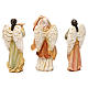 Angeli con strumenti in resina 3 pz per presepe da 13 cm  s3