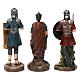 Soldados romanos de resina 3 piezas para belén de 13 cm de altura media s3