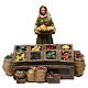 Fruiterers in resin with fruit stand (3 pieces) for Nativity Scene 13 cm s2