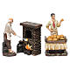 Bakers Statue 2 pcs Oven in resin for 13 cm Nativity s1