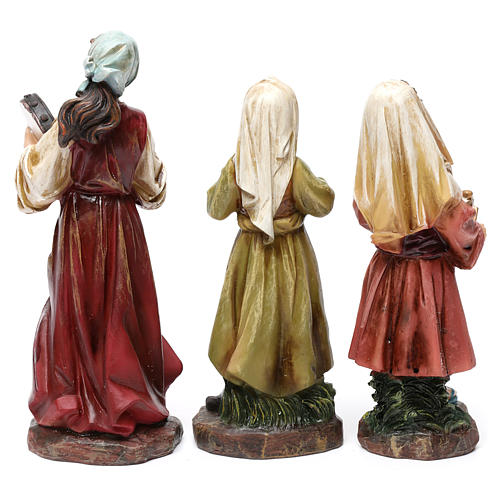 Santons musiciens 3 pcs résine pour crèche 20 cm 3