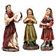 Santons musiciens 3 pcs résine pour crèche 20 cm s1