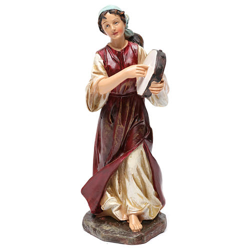Figurki muzyków 3 szt żywica do szopki 20 cm 2