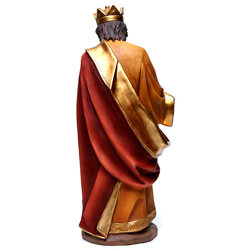 Heiliger König mit Gabe geeignet für 55 cm Krippe aus Kunstharz gefertigt 5