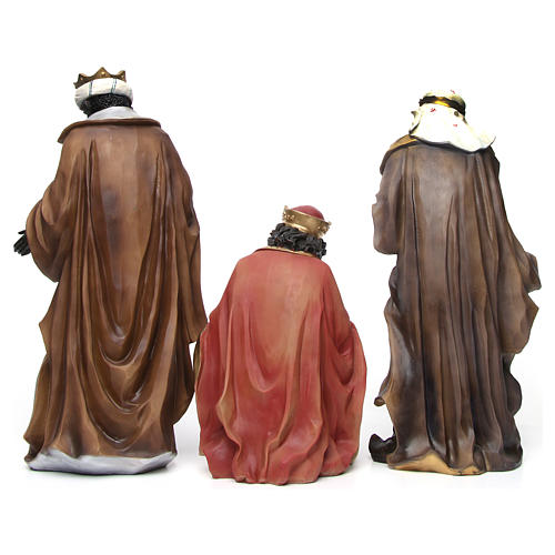 Reyes Magos de resina para belén de altura media 55 cm 6