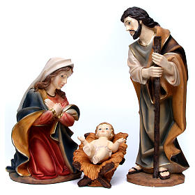 Szene der Geburt Christi für 55 cm Krippe aus Kunstharz gefertigt