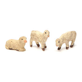 Moutons en terre cuite pour crèche napolitaine de 4 cm 3 pcs