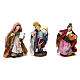 Pastori in terracotta per presepe napoletano di 4 cm set 6 pz s2