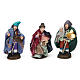 Pastori in terracotta per presepe napoletano di 4 cm set 6 pz s3