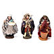 Set of 6 figurines for Neapolitan Nativity Scene in terracotta 4 cm s2