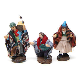 Set pastori per presepe Napoli in terracotta 4 cm 6 pz