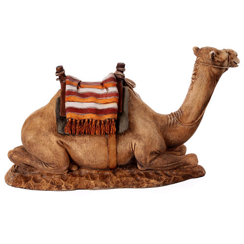Kamel mit Sattel aus Kunstharz für 20 cm Krippe von Moranduzzo 4