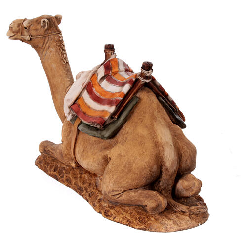 Kamel mit Sattel aus Kunstharz für 20 cm Krippe von Moranduzzo 5