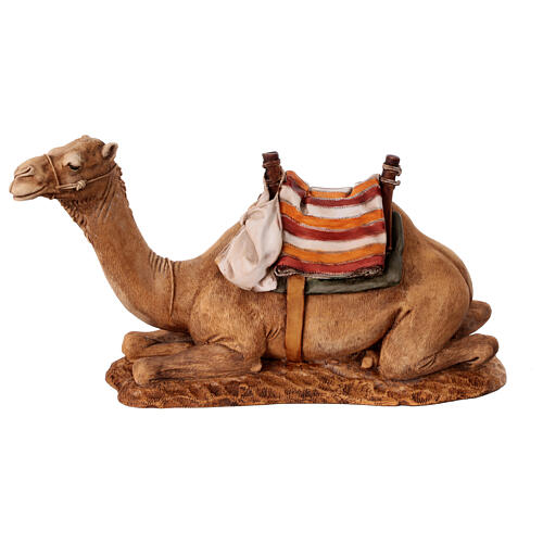 Camelo com sela resina 23x9,5x15 cm para Presépio Moranduzzo com figuras de altura média 20 cm 1