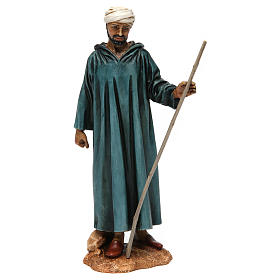Presepe Moranduzzo: Cammelliere con bastone stile arabo resina Moranduzzo 20 cm