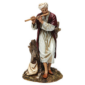 Flautista resina per presepe 20 cm Moranduzzo