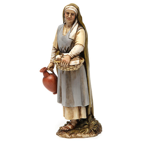 Sage-femme en résine pour crèche 20 cm Moranduzzo 3