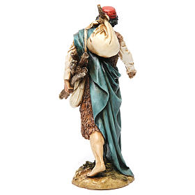 Statua Viandante Con Fardello Fontanini 6,5 Cm - Figura Presepe In PVC, Collezione Holyart, Realistica E Dettagliata