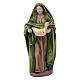 Terracotta shepherd with sheep and woman with duck figurines for nativity 14 cm s3