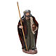 Shepherd with basket and shepherd with stick and sack in terracotta for Nativity Scene 14 cm s2