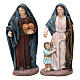 Woman with child and woman with bread in terracotta for Nativity Scene 14 cm s2