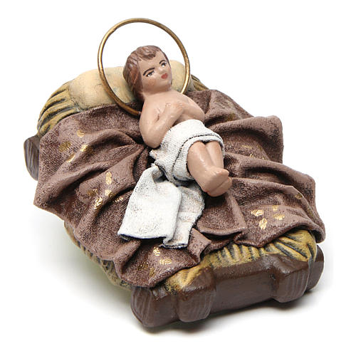 Terracotta Nativity Scene 6 figurines,14 cm 3