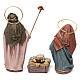 Terracotta Nativity Scene 6 figurines with fabric,14 cm s7