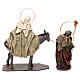 Szene Flucht nach Ägypten Maria auf dem Esel sitzend für 14 cm Krippe aus Terrakotta s5