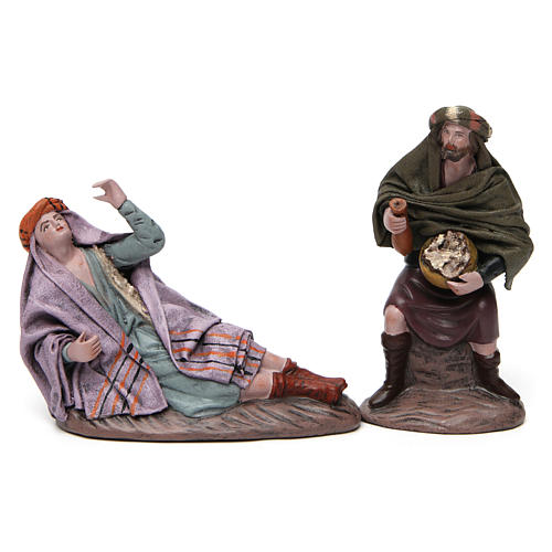Annunciation to the shepherds figurines for Nativity 14 cm 5