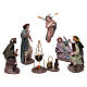 Annunciation to the shepherds figurines for Nativity 14 cm s1