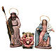 Sacra Famiglia con bue e asino 6 pezzi presepe 14 cm terracotta s2