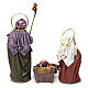 Terracotta Nativity Scene wtih angel 6 figurines,14 cm s7