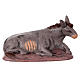 Terracotta Nativity Scene with ox and donkey, 6 pieces 14 cm s6