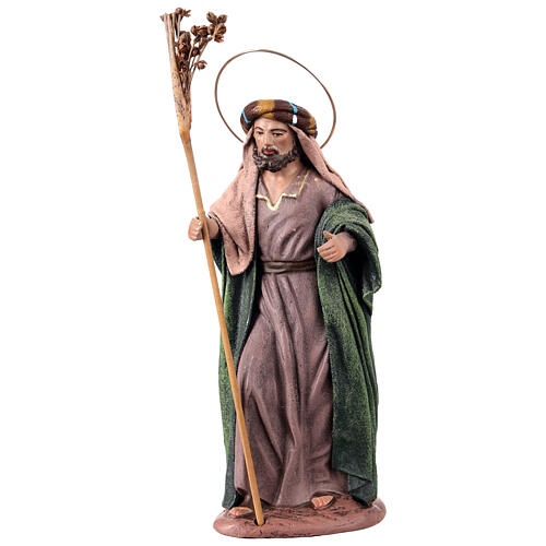 Szene Geburt Christi Maria mit Tuch 6 Figuren für 14 cm Krippe aus Terrakotta 5