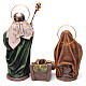 Birth of Jesus with Mary holding drape 6 pieces in terracotta for Nativity Scene 14 cm s7