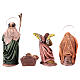 Birth of Jesus with Mary holding drape 6 pieces in terracotta for Nativity Scene 14 cm s10