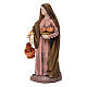 Woman with jug and basket in terracotta for Nativity Scene 14 cm s2