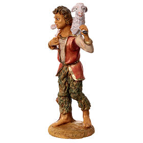 Uomo con pecora per presepe 12 cm 