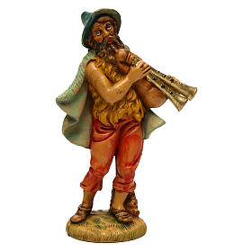 Uomo con zampogna per presepe 12 cm 