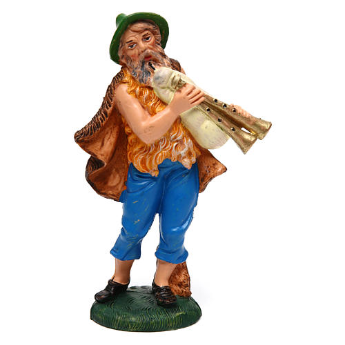 Man Playing the Bagpipe 12 cm nativity 1