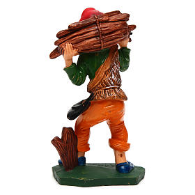 Man with timber for nativity scene 12 cm
