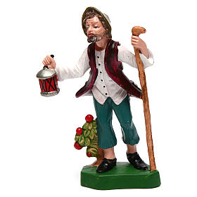 Uomo con lanterna per presepe di 12 cm