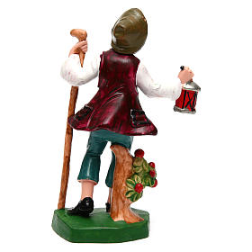 Uomo con lanterna per presepe di 12 cm