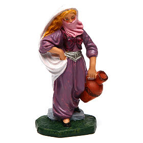 Mulher com véu e jarra 12 cm presépio