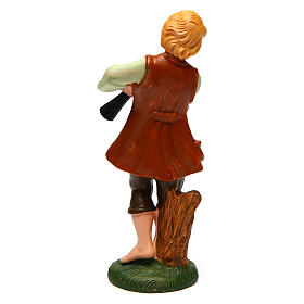 Uomo con piffero 12 cm presepe