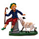 Blonde Man Sitting with a Sheep 10 cm Nativity s1