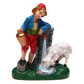 Uomo alla fontana 10 cm presepe