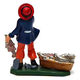 Uomo pescivendolo 10 cm presepe