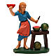 Mujer con mostrador de fruta ideal para belén de 12 cm de altura media s1